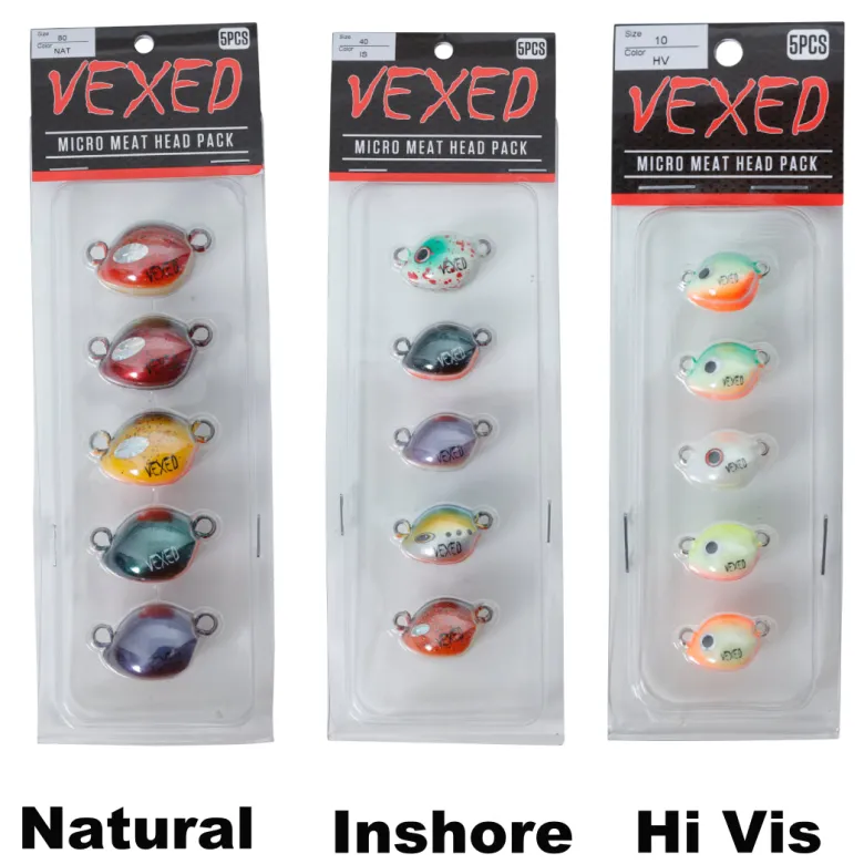 Vexed Vexed Hybrid Jigs|Flies<Micro Meat Spare Head 5-pack