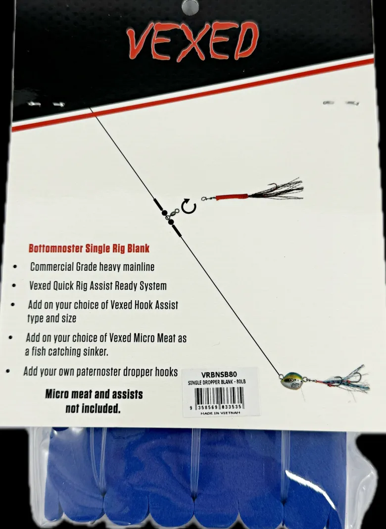 Vexed Pre-made Rigs|Flies<Triplenoster Rig Blank 3-pack