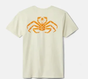 YETI Short Sleeve Shirts Mens|Flies<King Crab Short Sleeve T-Shirt Natural